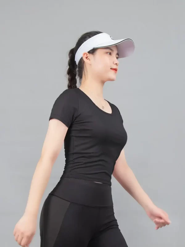 Alternative view of Áo thể thao Gladimax Croptop cộc tay có đệm ngực